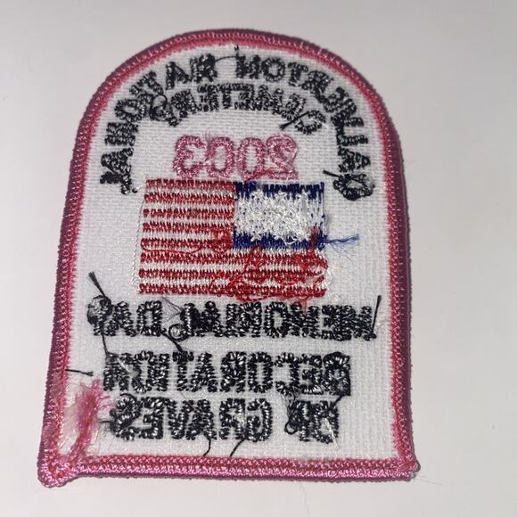BSA Calverton National Cemetery Memorial Day Decoration Of Graves 2003 Patch New - Picture 2 of 2